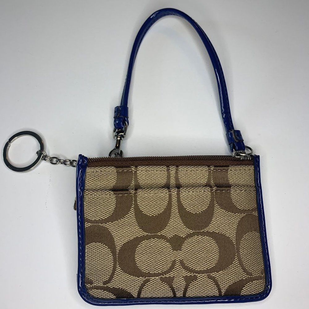 Coach Keyring Card Case/Coin Purse/ Wristlet - Picture 2 of 4